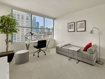 Amazing views of the San Francisco Bay, the Bay Bridge, Oracle Park, and the San Francisco city skyline